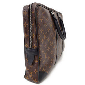 Louis Vuitton Porte Macassar Business Document Monogram Voyage Bag